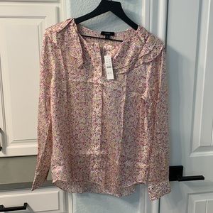 J. Crew Ruffle Top (Size M)